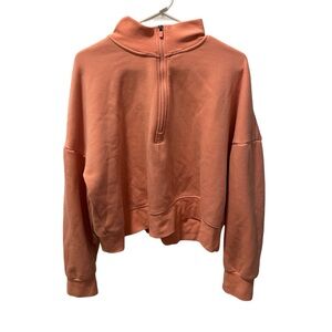 Fabletics XXL Crop 1/4 Zip Sweater